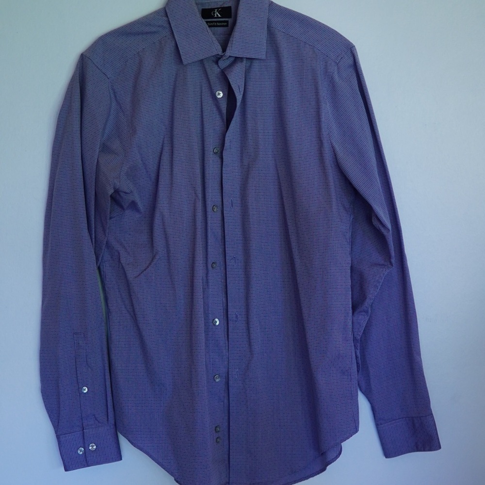 Calvin Klein Men's blue Dress Shirt